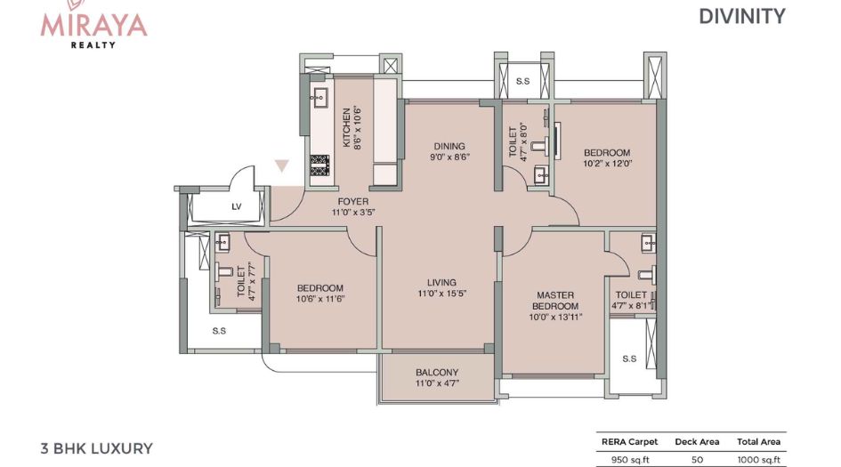 Miraya-Divine-floor-plan-3-bhk-950-sq.ft